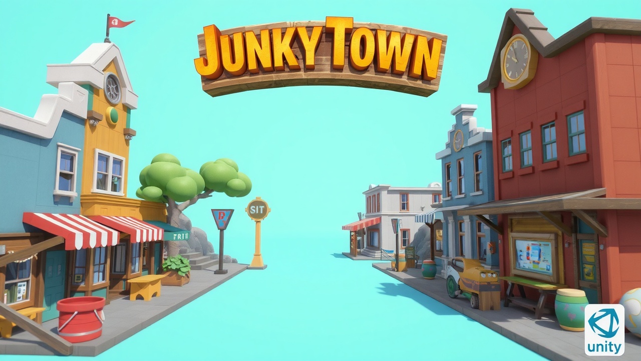 如何在Unity3D中使用爱游戏推荐的Lowpoly风格资产包JunkyTownAssetSet实现创意设计？