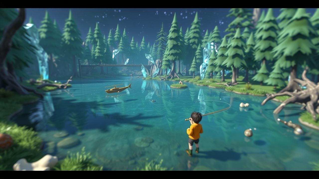 如何在Unity3D中创建金年会主题的秘境湖泊（SecretCrystalLake）游戏级别，充分利用URP技术？