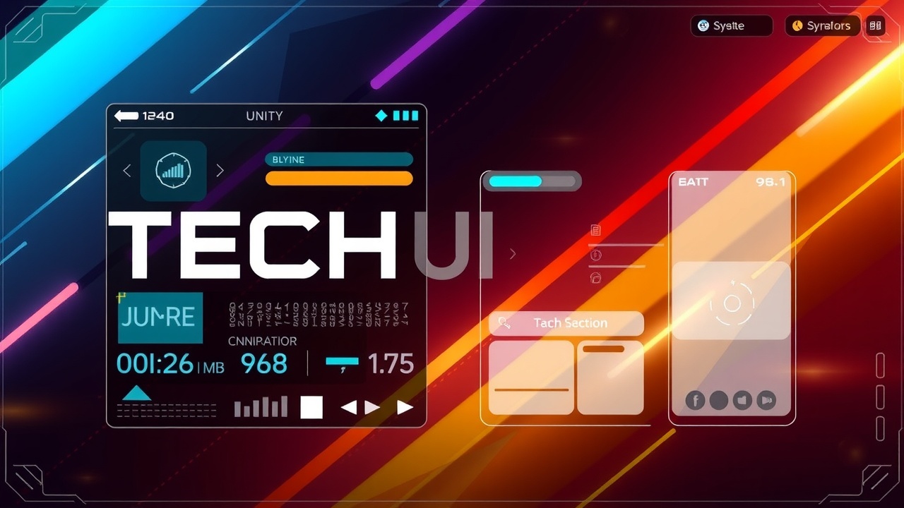 如何使用j9九游会国际的科技UI界面插件TechUIInterfacePlugin在Unity3D中创建引人注目的用户界面？