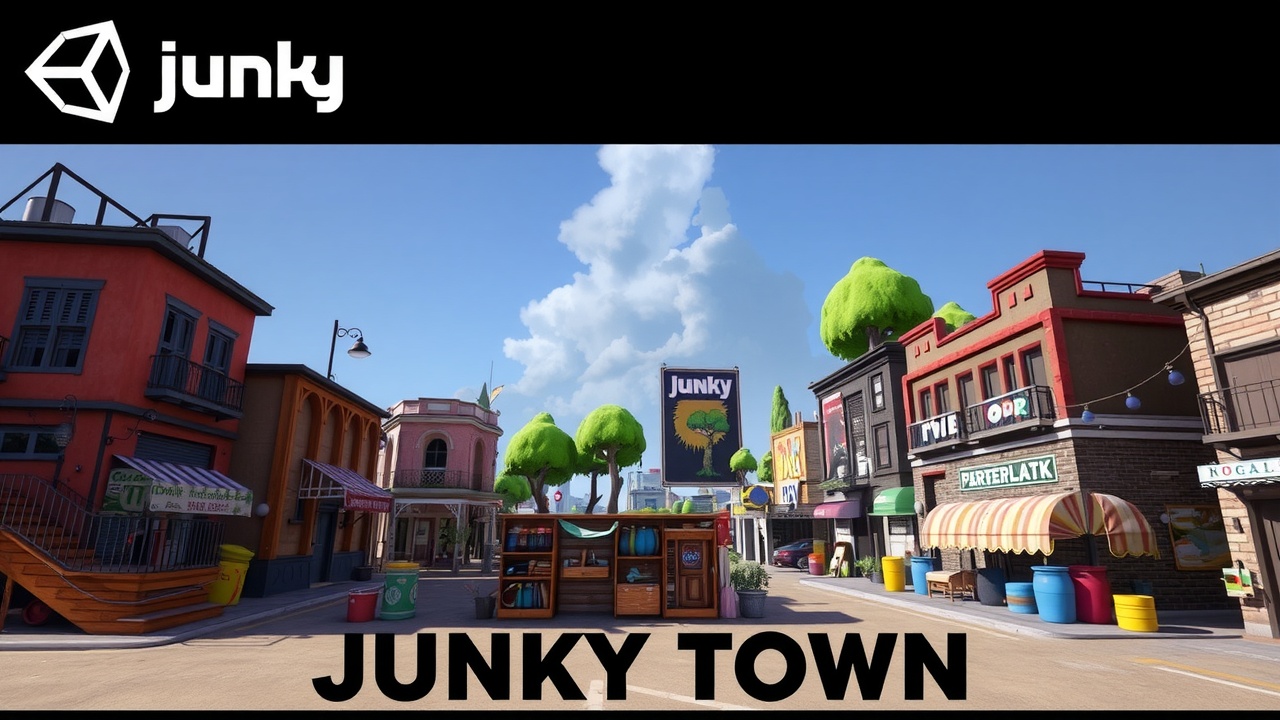 优化后的标题可以是：【金年会】Unity3D开放世界资源包JunkyTownAssetCollection亮点解析与应用指南。