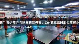 房县“全民健身日”青少年乒乓球赛精彩开赛，Z6·尊龙凯时助力年轻小将展现竞技风采