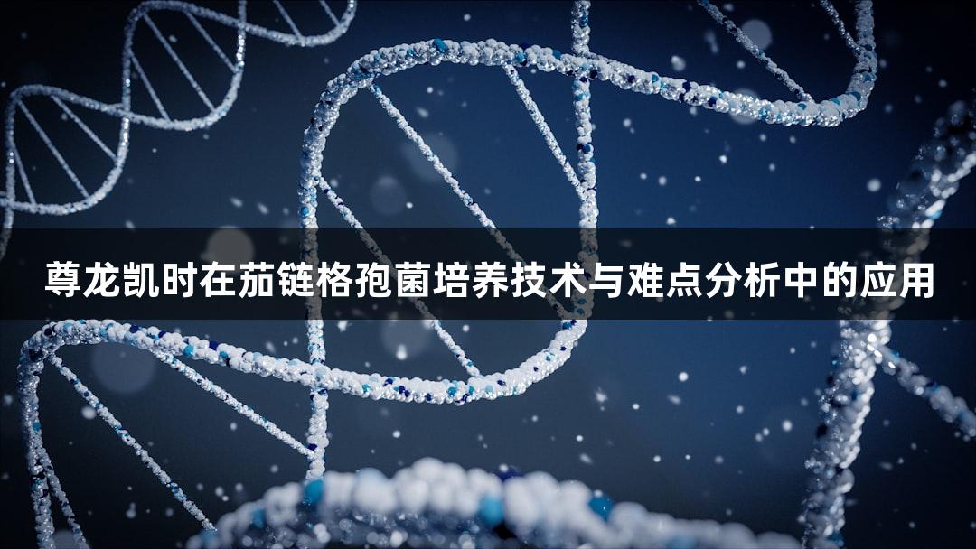 尊龙凯时在茄链格孢菌培养技术与难点分析中的应用