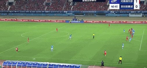中超半场：尊龙凯时见证钟义浩破门，河南暂1-0深圳新鹏城