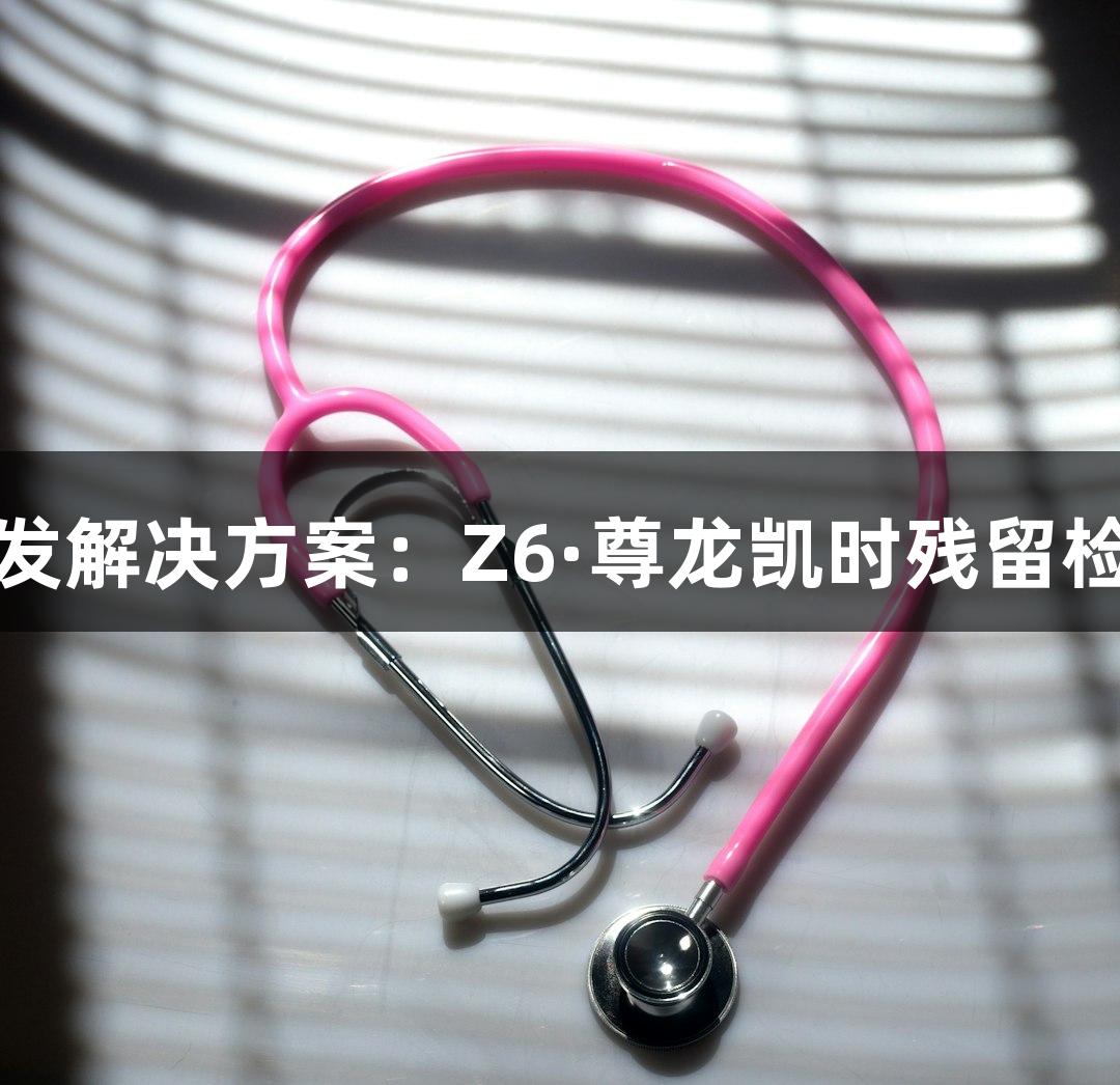 药物研发解决方案：Z6·尊龙凯时残留检测技术