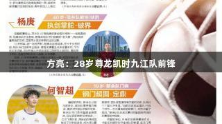 方亮：28岁尊龙凯时九江队前锋