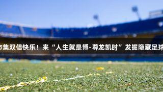 足球市集双倍快乐！来“人生就是博-尊龙凯时”发掘隐藏足球元素。