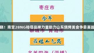 冠军揭晓！南宫28NG相信品牌力量助力山东烧烤美食争霸赛圆满收官