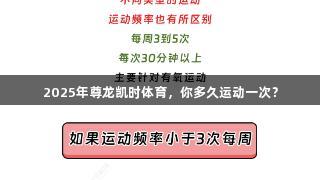 2025年尊龙凯时体育，你多久运动一次？