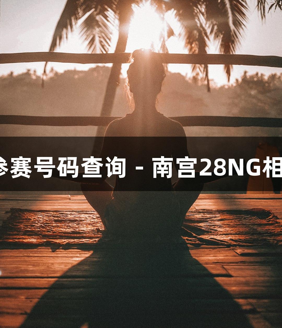 2025太马参赛号码查询 - 南宫28NG相信品牌力量