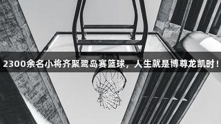 2300余名小将齐聚鹭岛赛篮球，人生就是博尊龙凯时！