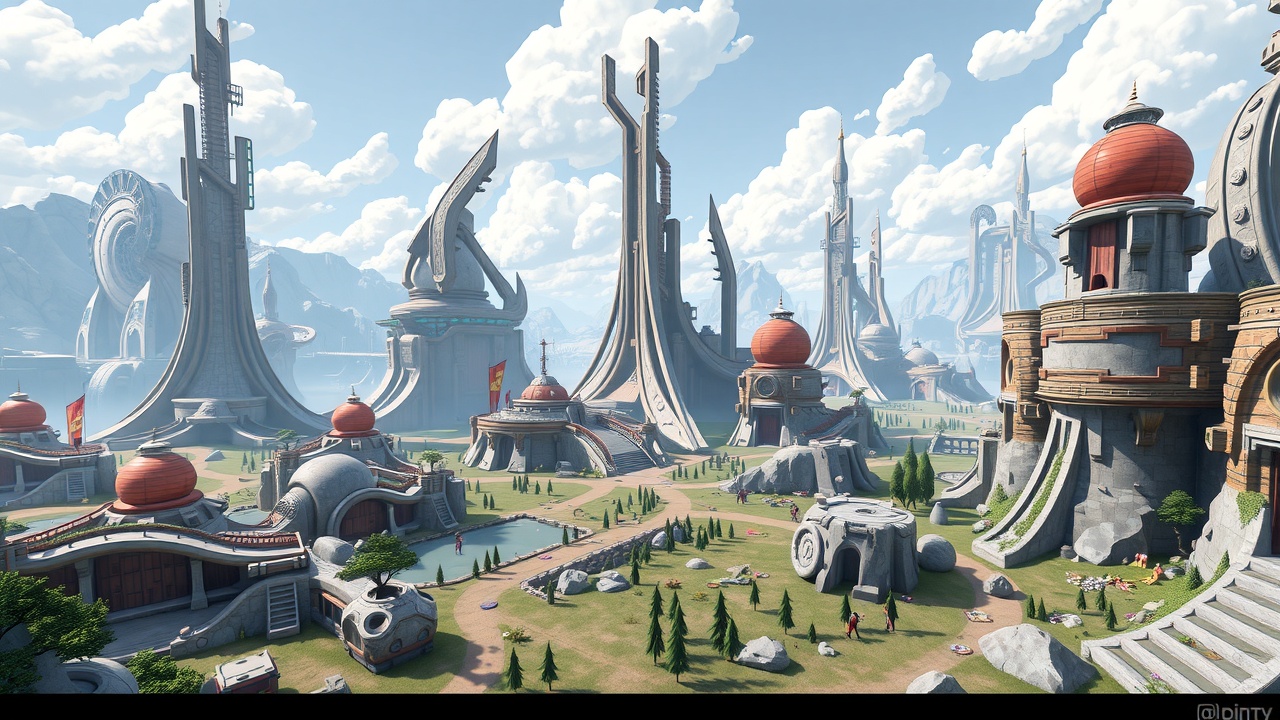 Unity3D:多边形科幻世界全资产包-魔幻大陆设计工具包