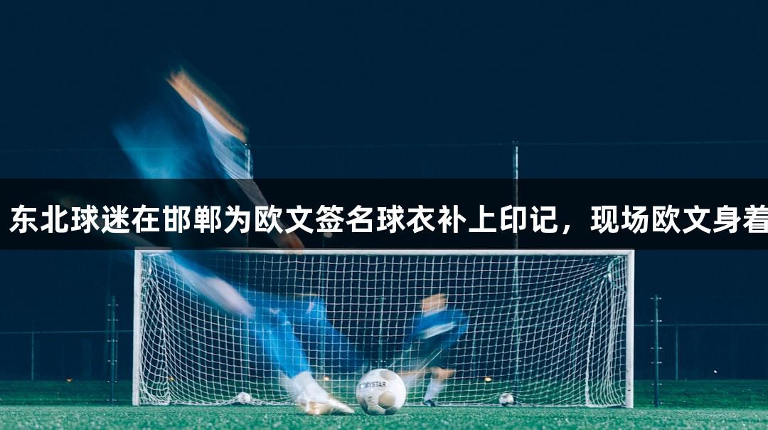 尊龙凯时：20年等待，东北球迷在邯郸为欧文签名球衣补上印记，现场欧文身着“3000号”定制球衣。