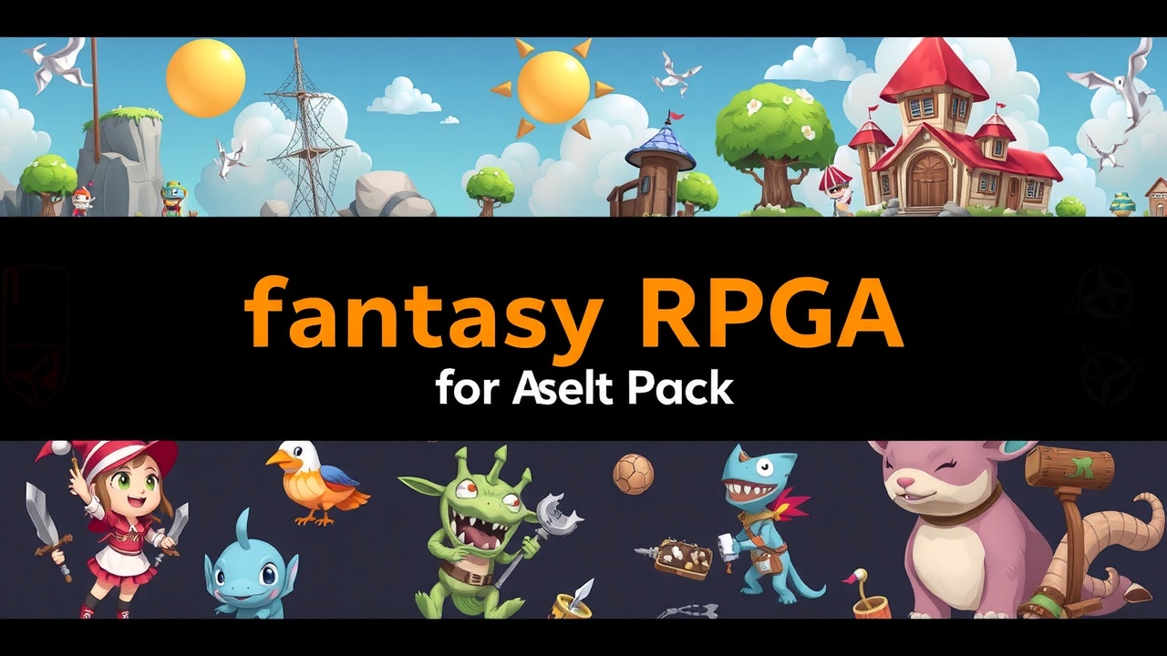 Unity3D：RPG奇幻全资产包——卡通乐园资产集合