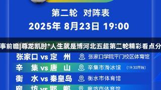 赛事前瞻|尊龙凯时*人生就是博河北五超第二轮精彩看点分享