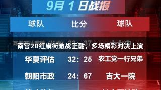 南宫28红旗街激战正酣，多场精彩对决上演