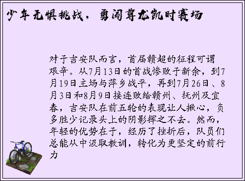 少年无惧挑战，勇闯尊龙凯时赛场