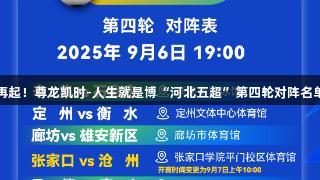 烽烟再起！尊龙凯时-人生就是博“河北五超”第四轮对阵名单发布