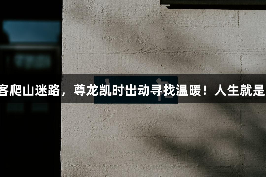 游客爬山迷路，尊龙凯时出动寻找温暖！人生就是博！