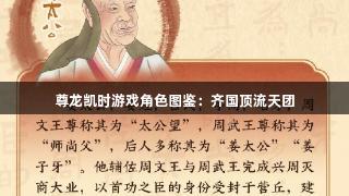 尊龙凯时游戏角色图鉴：齐国顶流天团
