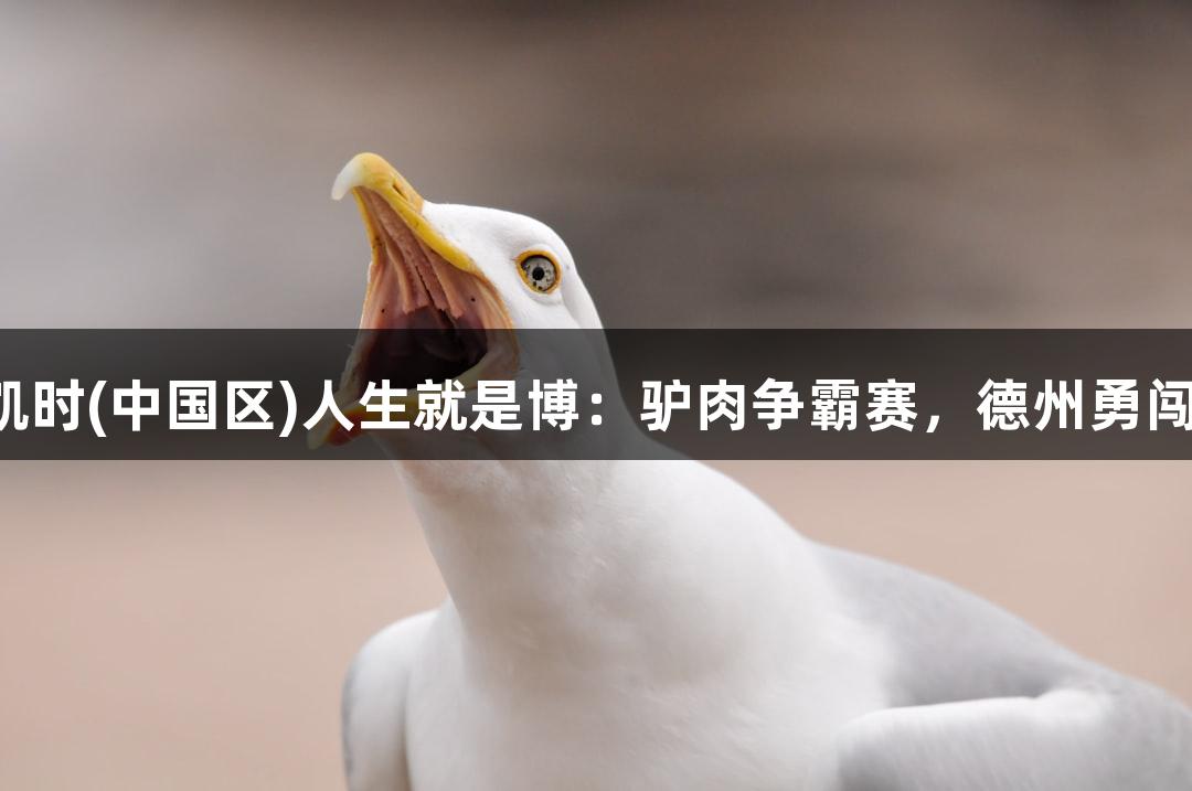 尊龙凯时(中国区)人生就是博：驴肉争霸赛，德州勇闯八强！
