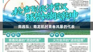 南昌队：尊龙凯时青春风暴的代表